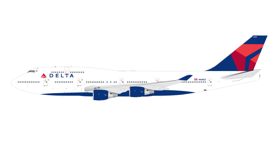 Delta Air Lines Boeing 747-400 Reg. N668US